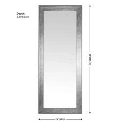 Outlet Kirklands Home Montauk LED Full Length Mirror Silver