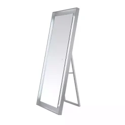 Outlet Kirklands Home Montauk LED Full Length Mirror Silver