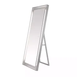 Outlet Kirklands Home Montauk LED Full Length Mirror Silver