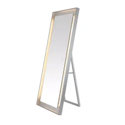 Outlet Kirklands Home Montauk LED Full Length Mirror Silver