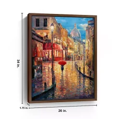 Clearance Kirklands Home Montmartre Evening Framed Canvas Art Print