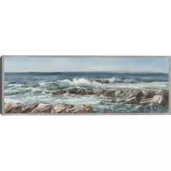 New Kirklands Home Moody Ocean View Framed Canvas Art Print