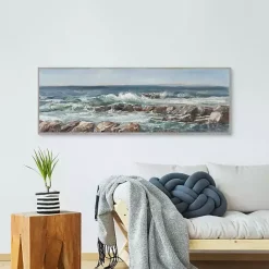 New Kirklands Home Moody Ocean View Framed Canvas Art Print