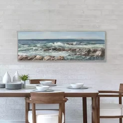 New Kirklands Home Moody Ocean View Framed Canvas Art Print