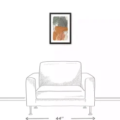 Clearance Kirklands Home Moody Toned Abstract Framed Canvas Art Print Multi