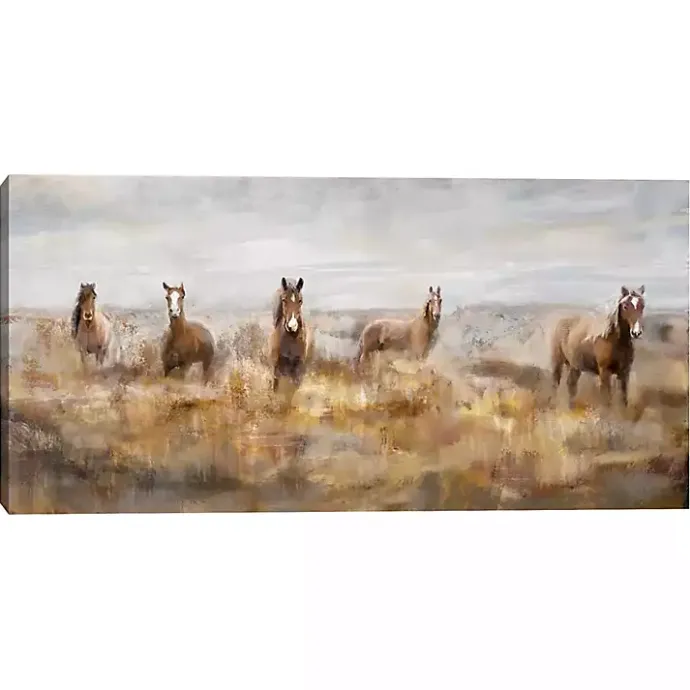 Kirklands Home Morning Herd Canvas Art Print Tan