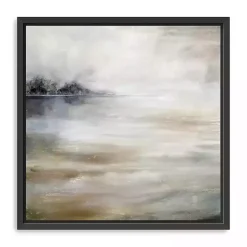Outlet Kirklands Home Morning Mist at the Lake Framed Canvas Art Print