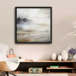 Outlet Kirklands Home Morning Mist at the Lake Framed Canvas Art Print
