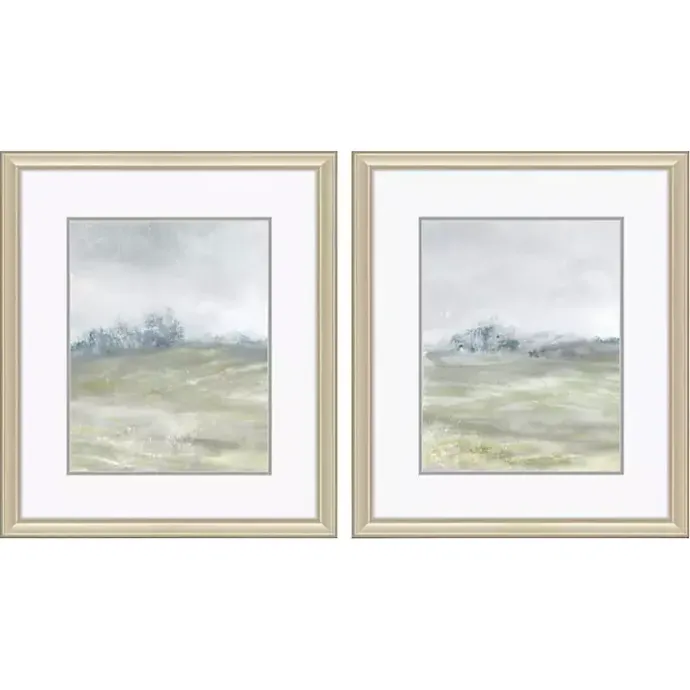 Best Kirklands Home Morning Mist Framed Canvas Art Prints, Set of 2