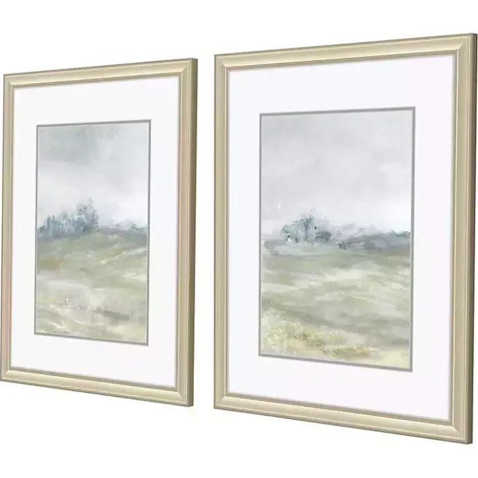 Best Kirklands Home Morning Mist Framed Canvas Art Prints, Set of 2