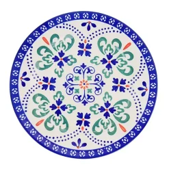 Kirklands Home Mosaic Glazed Round 12-pc. Dinnerware Set