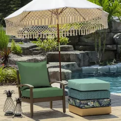 Sale Kirklands Home Moss Leala Texture Outdoor Deep Seat Cushions Green