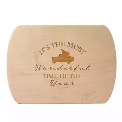 Best Kirklands Home Most Wonderful Time of Year Oval Serving Board Tan