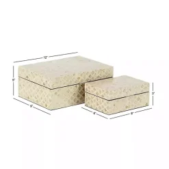 New Kirklands Home Mother of Pearl 2-pc. Box Set