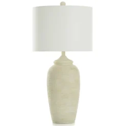 Best Kirklands Home Mottled Brie Ridge Table lamp Ivory