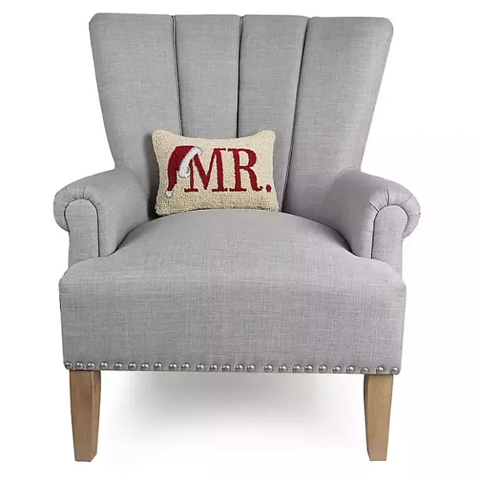 Hot Kirklands Home Mr. Santa Hat Wool Lumbar Pillow