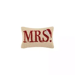 Discount Kirklands Home Mrs. Santa Hat Wool Lumbar Pillow