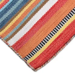 Sale Kirklands Home Multi Dhurri Stripe Indoor/Outdoor Scatter Rug