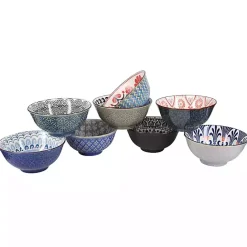 Discount Kirklands Home Patterned Ceramic 8-pc. Bowl Set Multi