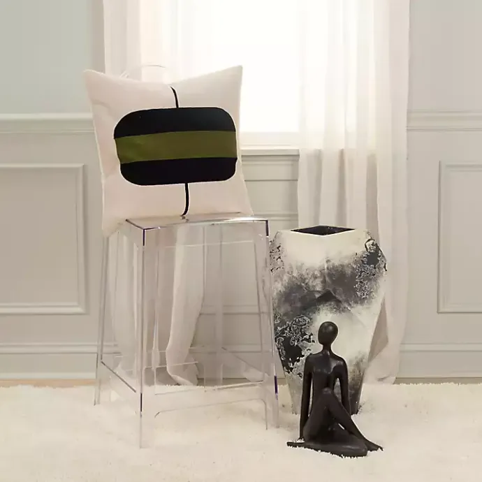 Discount Kirklands Home Multicolor Block Pillow