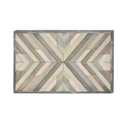 Best Kirklands Home Multicolor Criss Cross Chevron Wood Wall Plaque
