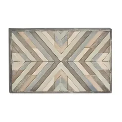 Best Kirklands Home Multicolor Criss Cross Chevron Wood Wall Plaque
