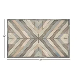 Best Kirklands Home Multicolor Criss Cross Chevron Wood Wall Plaque