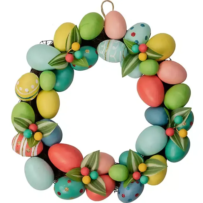 Sale Kirklands Home color Easter Eggs Wreath Multi