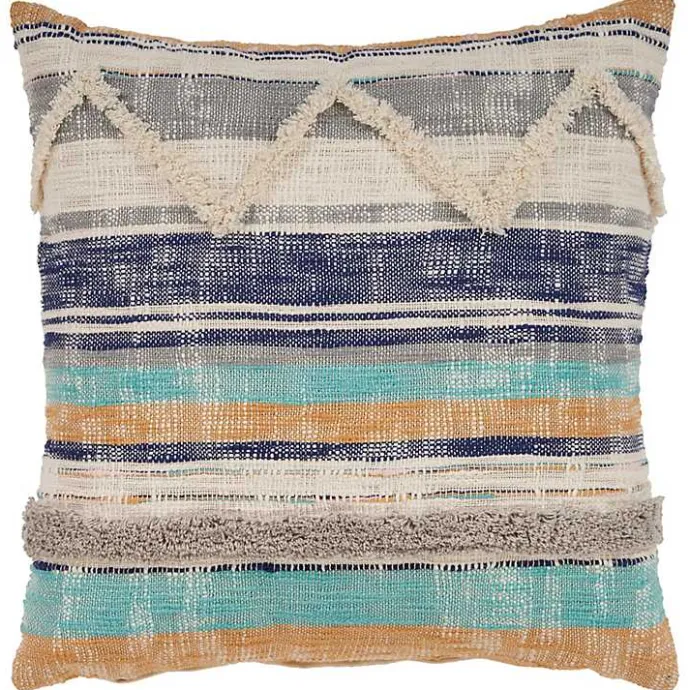 Outlet Kirklands Home Multicolor Geometric Chevron Pillow