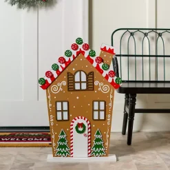 Best Kirklands Home Multicolor Gingerbread House Porch Statue