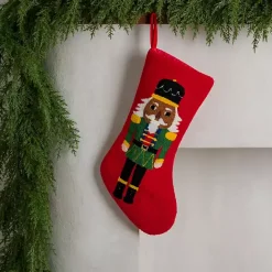 Sale Kirklands Home color Jolly Nutcracker Christmas Stocking Multi