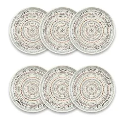 Online Kirklands Home color Melamine Malena Salad Plates, Set of 6 Multi