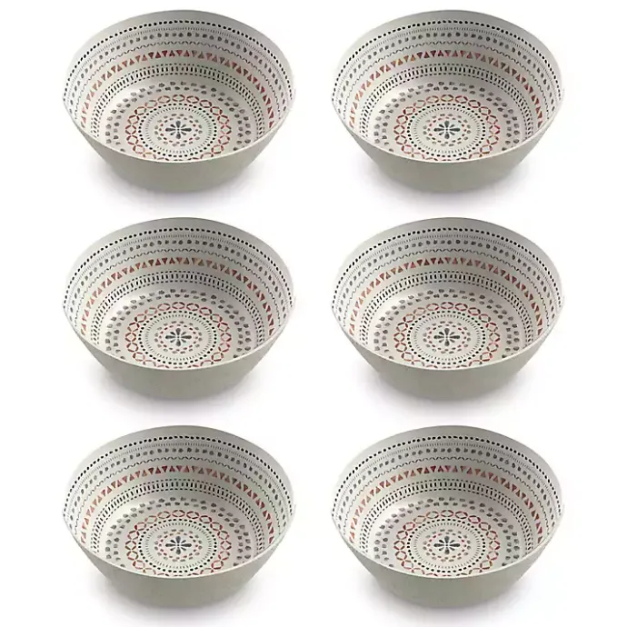 New Kirklands Home color Melamine Malena Cereal Bowls, Set of 6 Multi
