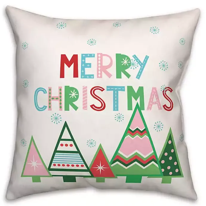 Online Kirklands Home Multicolor Merry Christmas Pillow