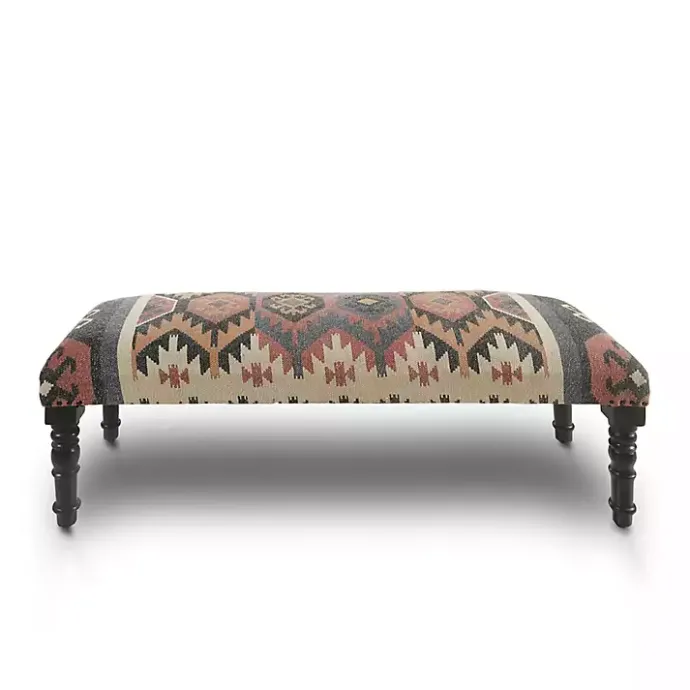 Online Kirklands Home Multicolor Southwestern Geometric Bench
