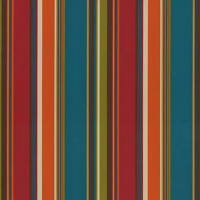 Sale Kirklands Home Multicolor Striped Outdoor Loveseat Cushion