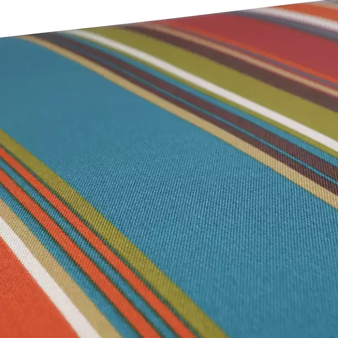 Sale Kirklands Home Multicolor Striped Outdoor Loveseat Cushion