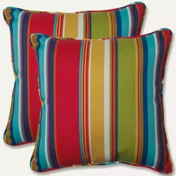 Sale Kirklands Home color Striped Outdoor Pillows, Set of 2 Multi