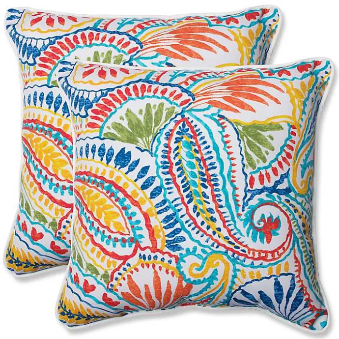 Outlet Kirklands Home Multicolor Ummi Outdoor Pillows, Set of 2