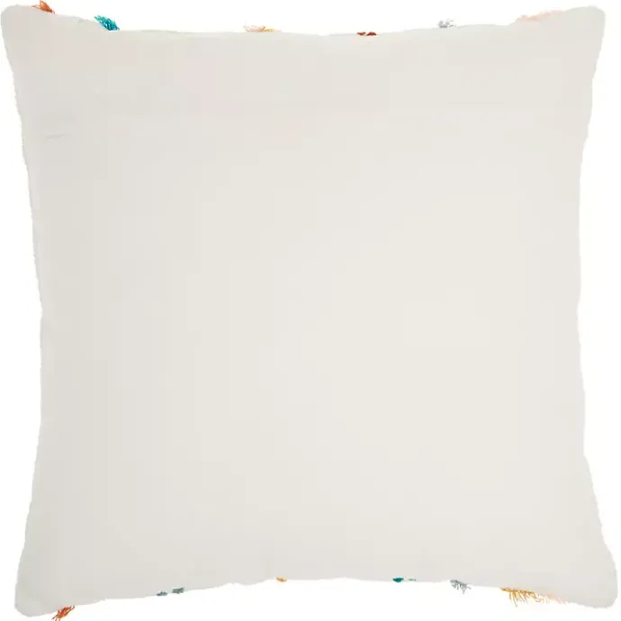 Clearance Kirklands Home Multicolor Woven Dotted Lines Pillow