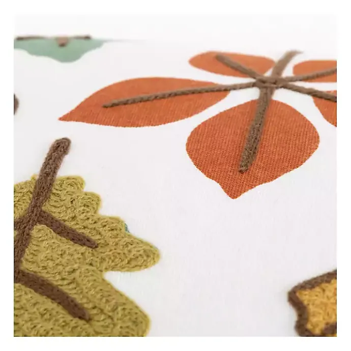 Sale Kirklands Home colored Leaves Harvest Throw Pillow Multi