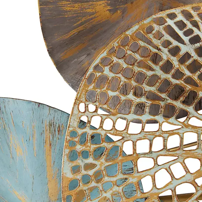 Kirklands Home Multicolored Metal Circles Wall Plaques, Set of 2