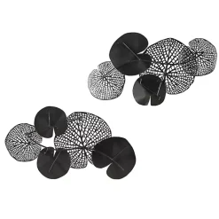 Kirklands Home Multicolored Metal Circles Wall Plaques, Set of 2