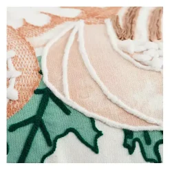 Outlet Kirklands Home colored Pumpkins Embroidered Throw Pillow Multi