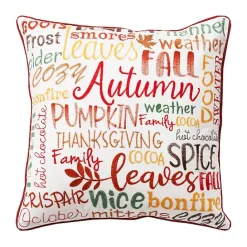 Sale Kirklands Home colored Sentiment Harvest Throw Pillow Multi