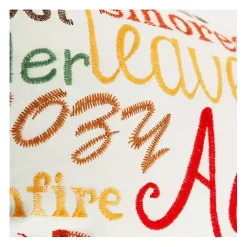 Sale Kirklands Home colored Sentiment Harvest Throw Pillow Multi