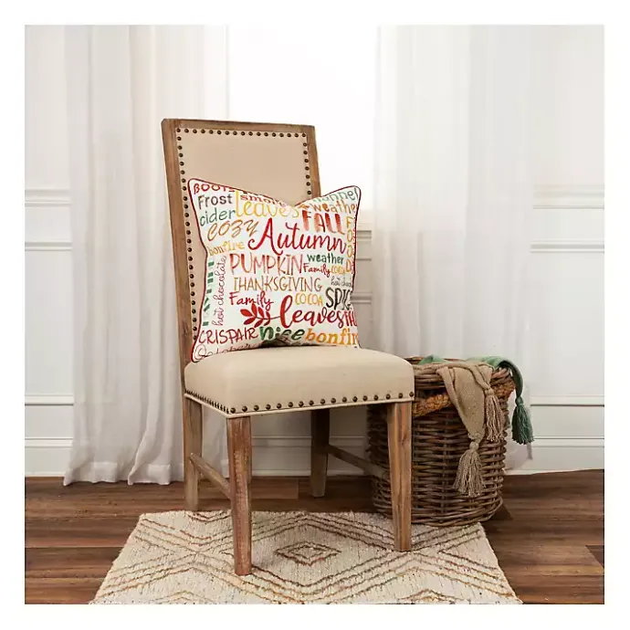 Sale Kirklands Home colored Sentiment Harvest Throw Pillow Multi