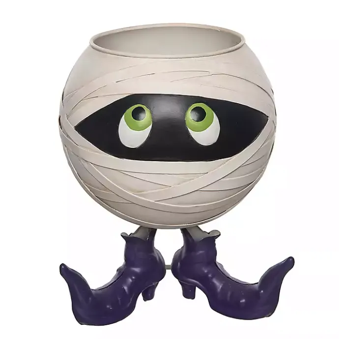 New Kirklands Home Mummy Halloween Candy Bowl