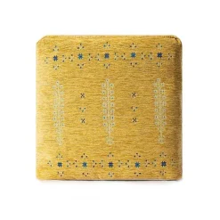 Discount Kirklands Home Mustard Bohemian Ultra-Soft Pouf Yellow