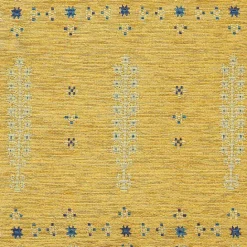 Discount Kirklands Home Mustard Bohemian Ultra-Soft Pouf Yellow